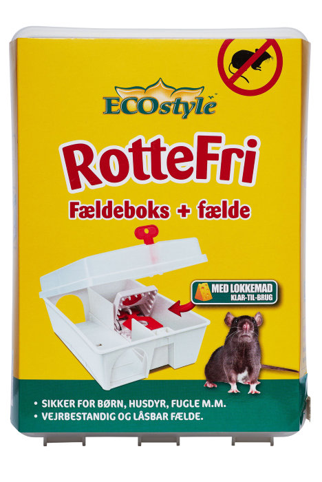 ECOstyle rottefri fældeboks inkl. fælde